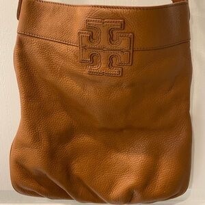 Tory Burch brown leather cross body bag